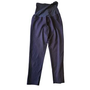 Pea in the pod maternity jegging pants navy blue womens small strerchy pregnancy